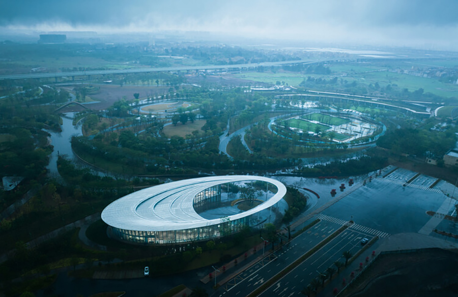 Embracing Tradition and Innovation Haikou Xixiu Park Visitor Center by MUDA-Architects